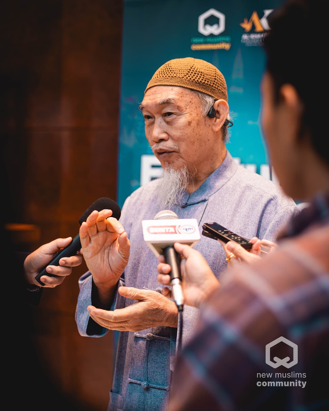 Dato' (Dr.) Sheikh Hussain Yee speaking to the press at NMCC 2025
